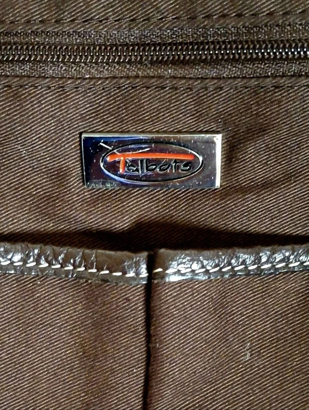 Talbots Brown Nylon Hobo Bag